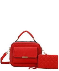 Fashion Top Handle 2-in-1 Satchel LF469S2 RED
